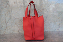 将图片加载到图库查看器，HERMES PICOTIN LOCK MM Clemence leather Rose texas Y刻印 Hand bag 700100147

