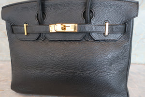 HERMES／エルメス バーキン30 トリヨンクレマンス ブラック □K刻印 ハンドバッグ 700090140