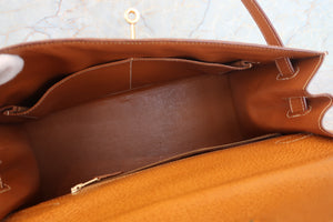 HERMES／エルメス ケリー32 ピグスキン ナチュラル 〇W刻印 ショルダーバッグ 700050194