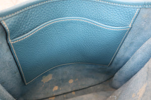 HERMES／エルメス エブリン1PM トリヨンクレマンス ブルージーン □I刻印 ショルダーバッグ 700030038