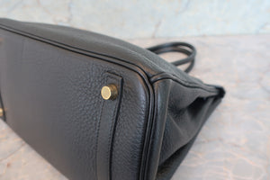 HERMES／エルメス バーキン30 トリヨンクレマンス ブラック □K刻印 ハンドバッグ 700090140