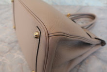 将图片加载到图库查看器，HERMES BIRKIN 30 Clemence leather Gris tourterelle □K刻印 Hand bag 800080062
