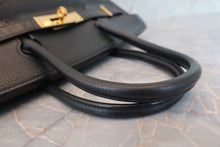 將圖片載入圖庫檢視器 HERMES／エルメス バーキン30 トリヨンクレマンス ブラック □K刻印 ハンドバッグ 700090140
