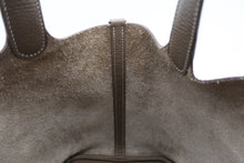 将图片加载到图库查看器，HERMES PICOTIN LOCK MM Clemence leather Etoupe gray U刻印 Hand bag 800090247
