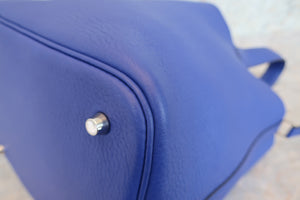 HERMES／エルメス ピコタンロックＭＭ トリヨンクレマンス ブルーエレクトリック A刻印 ハンドバッグ 700020101