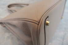 将图片加载到图库查看器，HERMES BIRKIN 30 Clemence leather Gris tourterelle □K刻印 Hand bag 800080062
