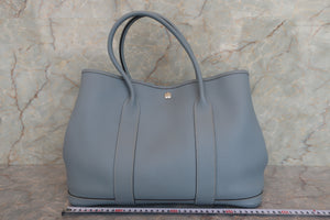 HERMES／エルメス ガーデンパーティPM ネゴンダ ブルーリン トートバッグ □Q刻印 トートバッグ 700080070