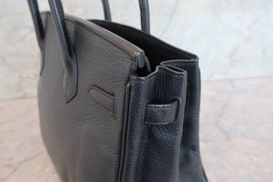 HERMES／エルメス バーキン30 トリヨンクレマンス ブラック □K刻印 ハンドバッグ 700090140