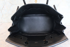 HERMES／エルメス バーキン30 トリヨンクレマンス ブラック □K刻印 ハンドバッグ 700090140