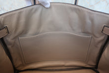 将图片加载到图库查看器，HERMES BIRKIN 30 Clemence leather Gris tourterelle □K刻印 Hand bag 800080062

