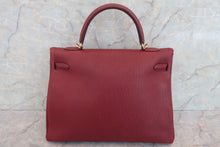 将图片加载到图库查看器，HERMES KELLY 35 Togo leather Rouge H □E刻印 Shoulder bag 600080122
