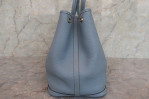 HERMES／エルメス ガーデンパーティPM ネゴンダ ブルーリン トートバッグ □Q刻印 トートバッグ 700080070