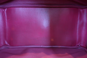 HERMES／エルメス リンディ34 トリヨンクレマンス ルビー □O刻印 ショルダーバッグ 700070016