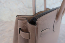 将图片加载到图库查看器，HERMES BIRKIN 30 Clemence leather Gris tourterelle □K刻印 Hand bag 800080062
