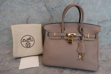 将图片加载到图库查看器，HERMES BIRKIN 25 Togo leather Gris tourterelle □M刻印 Hand bag 600090091
