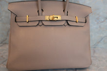 将图片加载到图库查看器，HERMES BIRKIN 25 Togo leather Gris tourterelle □M刻印 Hand bag 600090091
