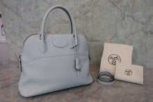 将图片加载到图库查看器，HERMES／BOLIDE 31 Clemence leather Blue pale Z刻印 Shoulder bag 800080156
