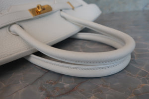 HERMES／エルメス バーキン35 トリヨンクレマンス ホワイト □H刻印 ハンドバッグ 700090137