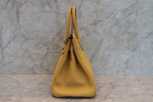 HERMES／エルメス バーキン30 トゴ カリー □L刻印 ハンドバッグ 700070044