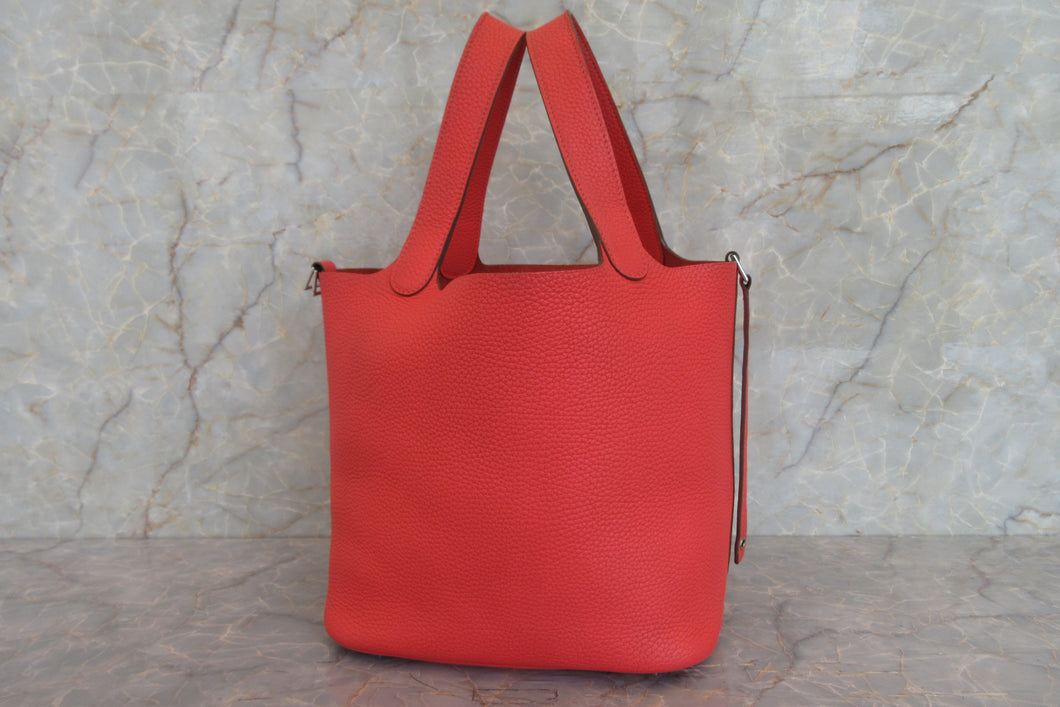 HERMES／エルメス ピコタンロックＭＭ トリヨンクレマンス ローズジャイプール □R刻印 ハンドバッグ 700060094