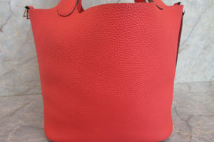 HERMES／エルメス ピコタンロックＭＭ トリヨンクレマンス ローズジャイプール □R刻印 ハンドバッグ 700060094