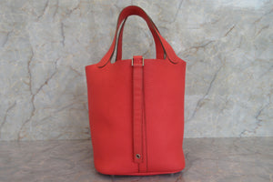 HERMES／エルメス ピコタンロックＭＭ トリヨンクレマンス ローズジャイプール □R刻印 ハンドバッグ 700060094