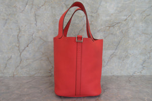 HERMES／エルメス ピコタンロックＭＭ トリヨンクレマンス ローズジャイプール □R刻印 ハンドバッグ 700060094