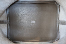 Load image into Gallery viewer, HERMES PICOTIN LOCK MM Clemence leather Etoupe gray □O Engraving Hand bag 800070022

