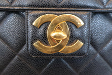 画像をギャラリービューアに読み込む, CHANEL/シャネル マトラッセハンドバッグ キャビアスキン ブラック/ゴールド金具 ハンドバッグ 800010030
