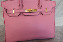 Load image into Gallery viewer, HERMES BIRKIN 30 Personal order Chevre myzore goatskim Pink/Rose tyrien □P Engraving Hand bag 700120073
