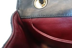 CHANEL Matelasse single flap chain shoulder bag Lambskin Black/Gold hadware Shoulder bag 600060004
