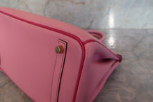 Load image into Gallery viewer, HERMES BIRKIN 30 Personal order Chevre myzore goatskim Pink/Rose tyrien □P Engraving Hand bag 700120073
