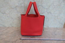 将图片加载到图库查看器，HERMES PICOTIN LOCK MM Clemence leather Rouge de coeur Y刻印 Hand bag 800080098

