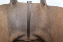 Load image into Gallery viewer, HERMES PICOTIN LOCK MM Clemence leather Etoupe gray □O Engraving Hand bag 800070022
