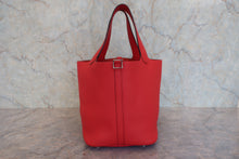 将图片加载到图库查看器，HERMES PICOTIN LOCK MM Clemence leather Rouge de coeur Y刻印 Hand bag 800080098
