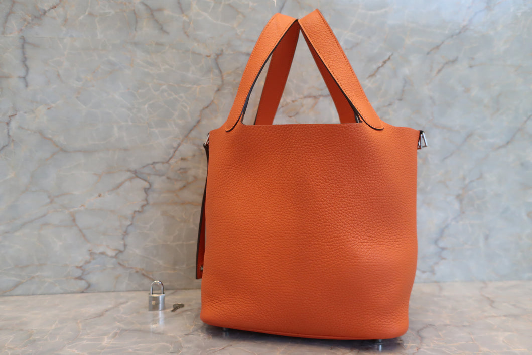 HERMES／エルメス ピコタンロックＭＭ トリヨンクレマンス フー Y刻印 ハンドバッグ 700070051