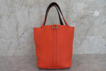 將圖片載入圖庫檢視器 HERMES／エルメス ピコタンロックエクラＭＭ トリヨンクレマンス/ヴォースイフト オレンジポピー/ボルドー A刻印 ハンドバッグ 700060090
