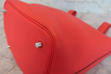 将图片加载到图库查看器，HERMES PICOTIN LOCK MM Clemence leather Rouge de coeur Y刻印 Hand bag 800080098
