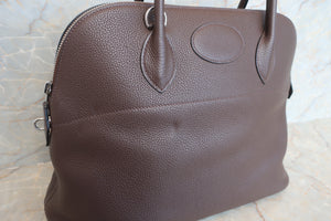 HERMES BOLIDE 35 Clemence leather Chocolat □L刻印 Shoulder bag 500090180