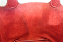 将图片加载到图库查看器，HERMES PICOTIN LOCK PM Clemence leather Rouge garance Hand bag 700100196
