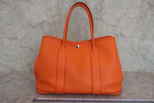 将图片加载到图库查看器，HERMES  GARDEN PARTY PM Negonda leather Orange □N刻印 Tote bag 800050089
