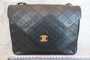 CHANEL/シャネル マトラッセシングルフラップチェーンショルダーバッグ ラムスキン ブラック/ゴールド金具 ショルダーバッグ 600070054