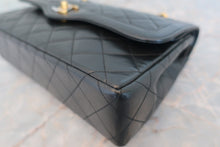 Load image into Gallery viewer, CHANEL Matelasse Paris Limited double flap chain shoulder bag Lambskin Black/Gold hadware Shoulder bag 600050240
