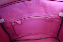 Load image into Gallery viewer, HERMES BIRKIN 30 Personal order Chevre myzore goatskim Pink/Rose tyrien □P Engraving Hand bag 700120073
