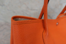 将图片加载到图库查看器，HERMES  GARDEN PARTY PM Negonda leather Orange □N刻印 Tote bag 800050089
