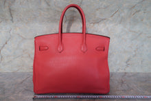将图片加载到图库查看器，HERMES BIRKIN 35 Clemence leather Bougainvillier □N刻印 Hand bag 700100178
