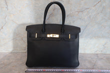 Load image into Gallery viewer, HERMES BIRKIN 30 Togo leather Black □H Engraving Hand bag 700120068
