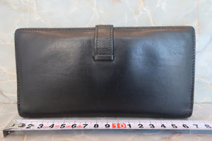 HERMES／エルメス ベアンクラシック ボックスカーフ ブラック □G刻印 財布 700050243