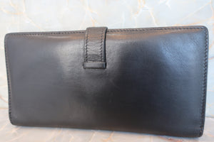 HERMES／エルメス ベアンクラシック ボックスカーフ ブラック □G刻印 財布 700050243