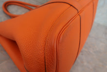 将图片加载到图库查看器，HERMES  GARDEN PARTY PM Negonda leather Orange □N刻印 Tote bag 800050089
